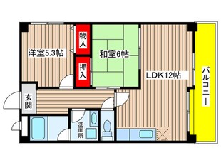 ベルグリ－ンの物件間取画像